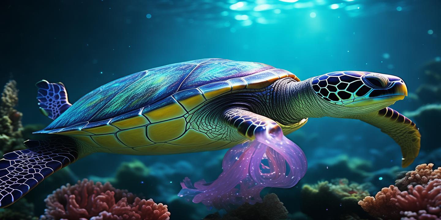 探寻神秘海洋:鳞须海龟的生存奥秘 第1张 探寻神秘海洋:鳞须海龟的生存奥秘 第1张