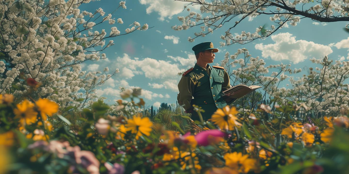 春天里的博客少将:一位军旅作家的诗意人生 第1张 春天里的博客少将:一位军旅作家的诗意人生 第1张