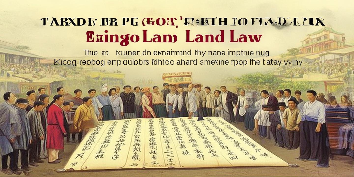 兴国土地法的诞生与影响:中国农村改革的重要里程碑 第1张 兴国土地法的诞生与影响:中国农村改革的重要里程碑 第1张